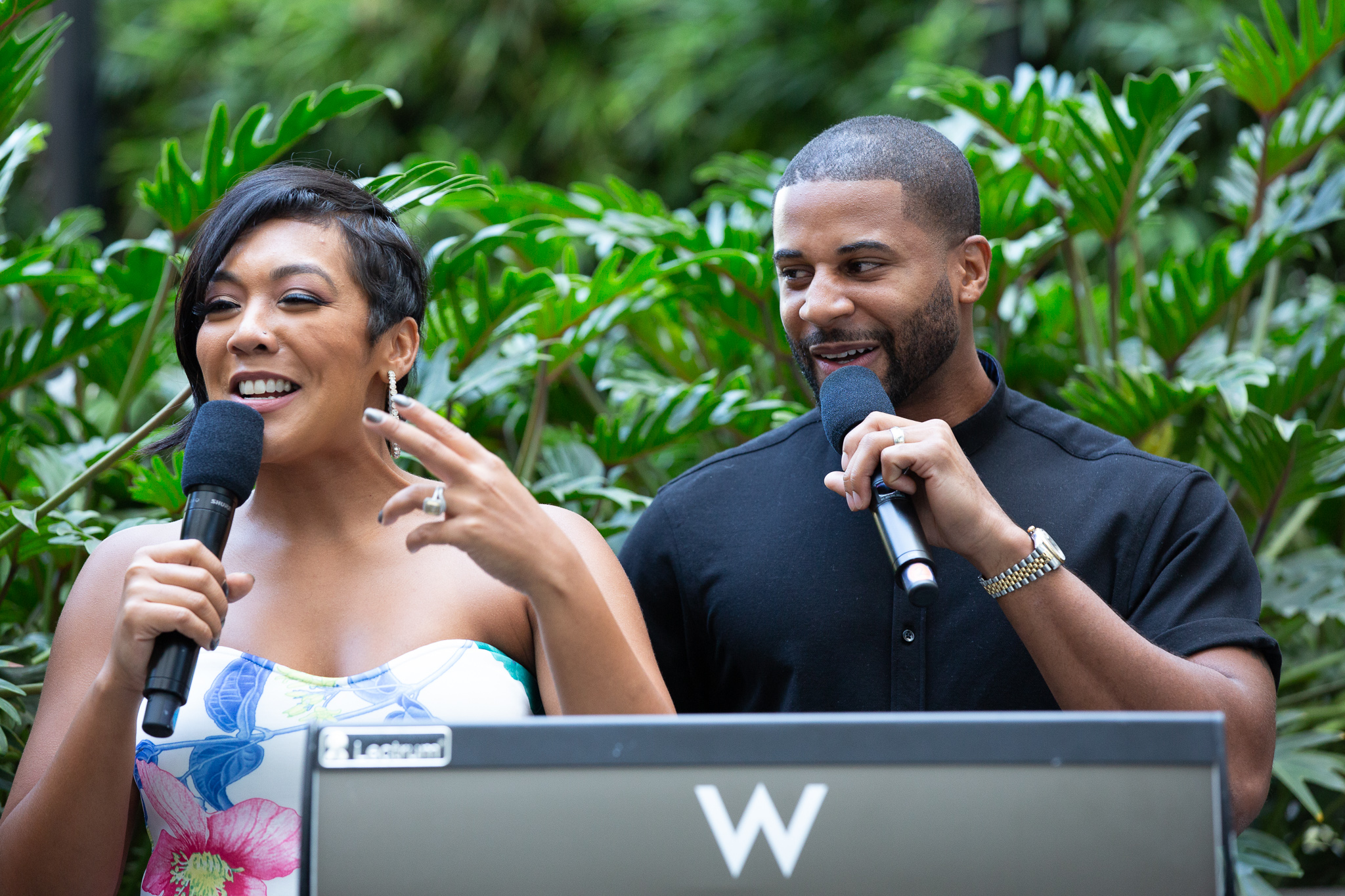Khadeen and Devale Ellis hold court as keynote speakers at the "Luncheon"