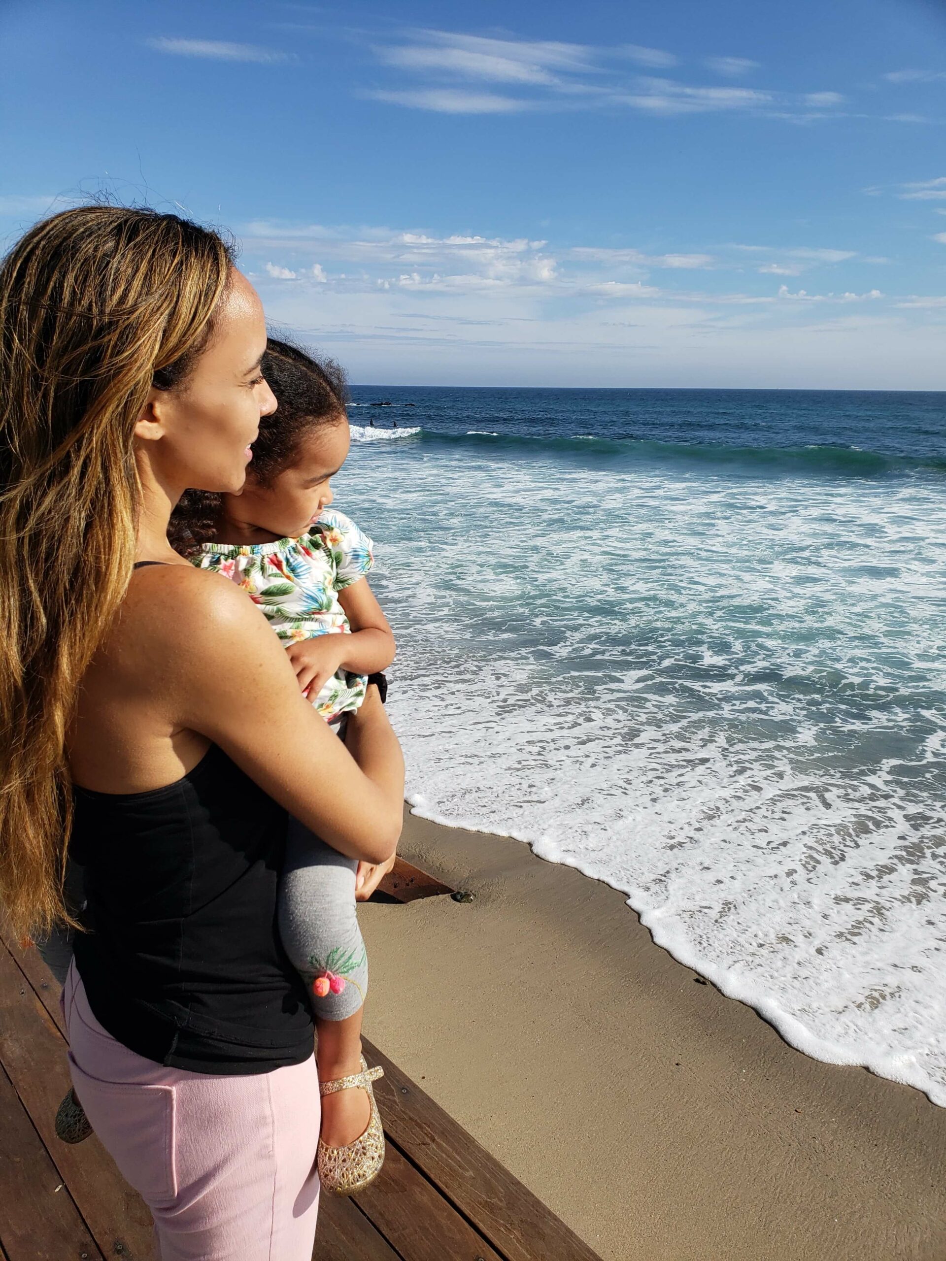 Brie Bythewood and her daughter
