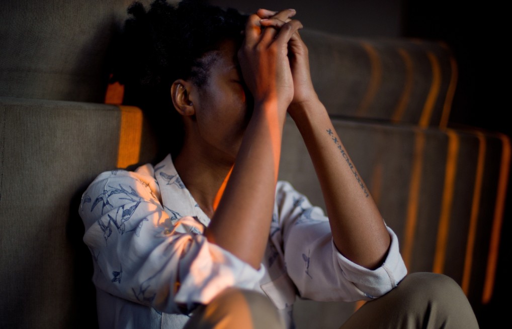 Woman dealing with emotion stress (Photo courtesy of Canva) - Black Love Woman dealing with emotion stress (Photo courtesy of Canva)