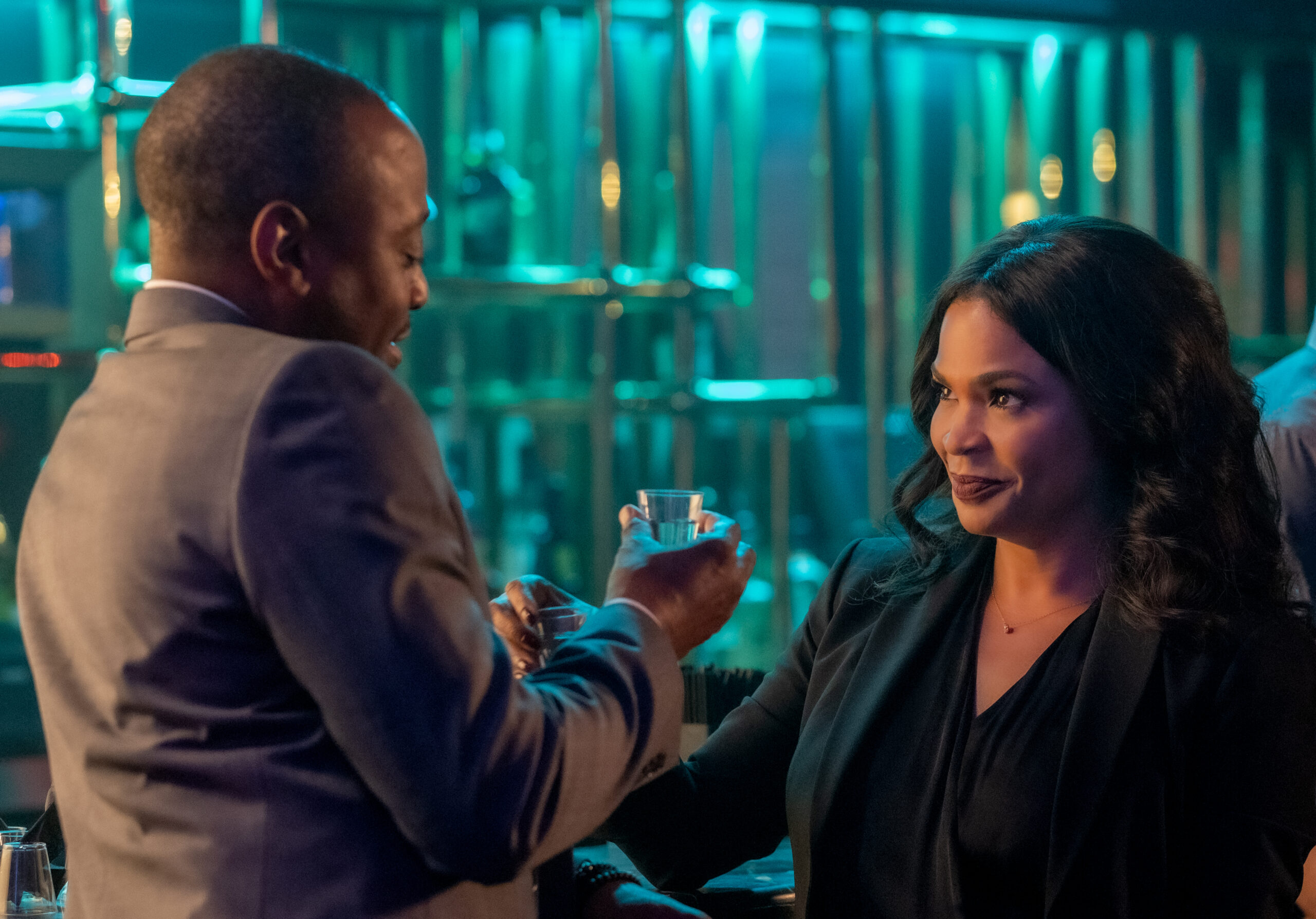 Omar Epps as David and Nia Long as Ellie in Fatal Affair (Photo courtesy of Beth Dubber/Netflix)