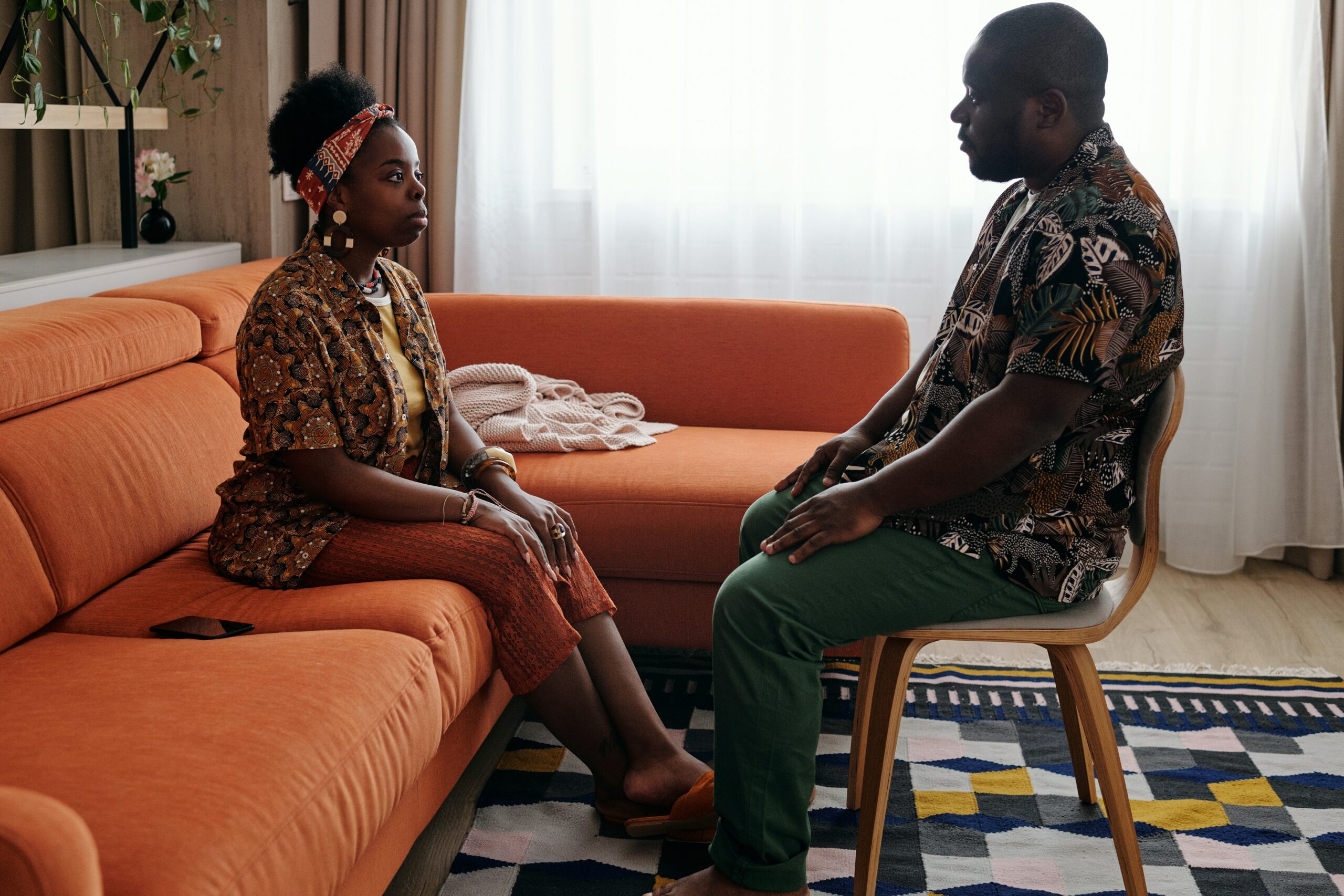 Couple talking