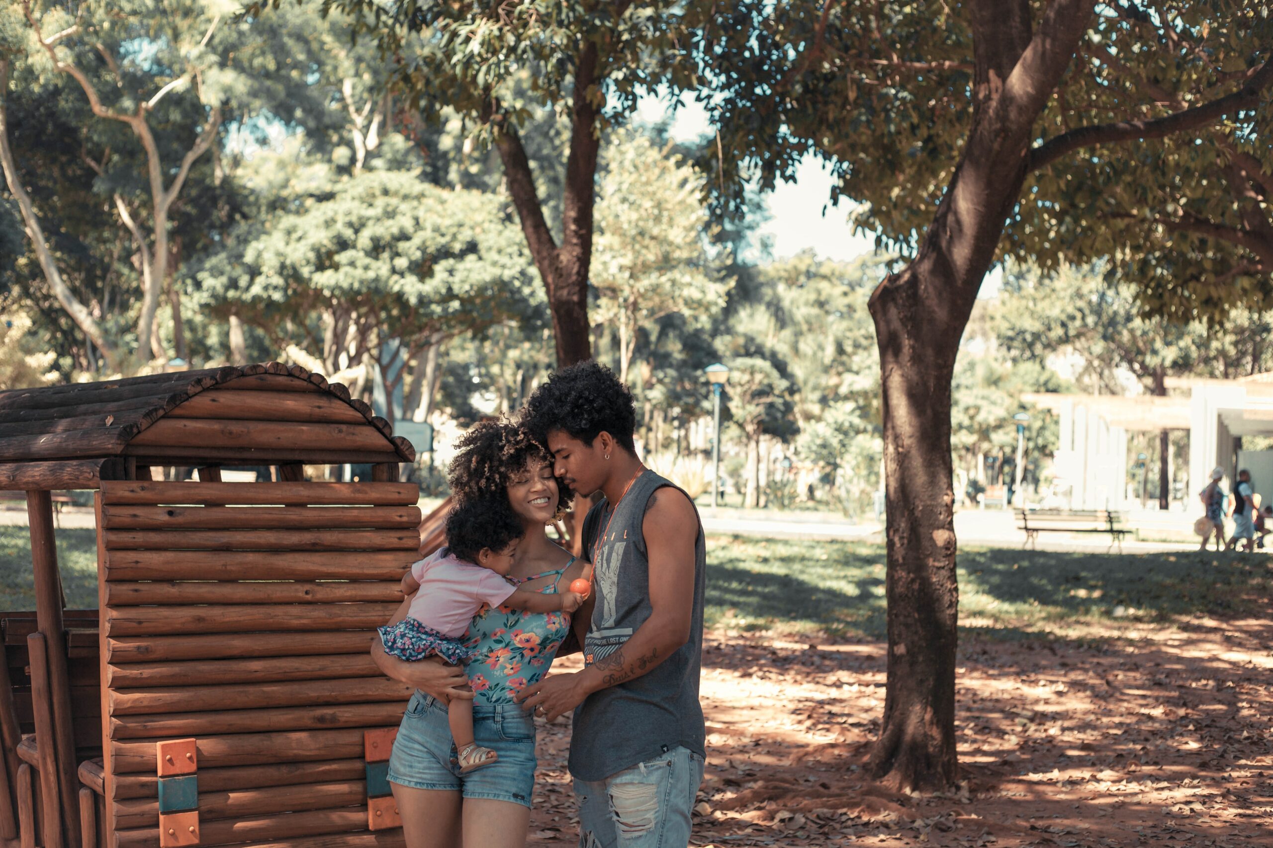 family at a park