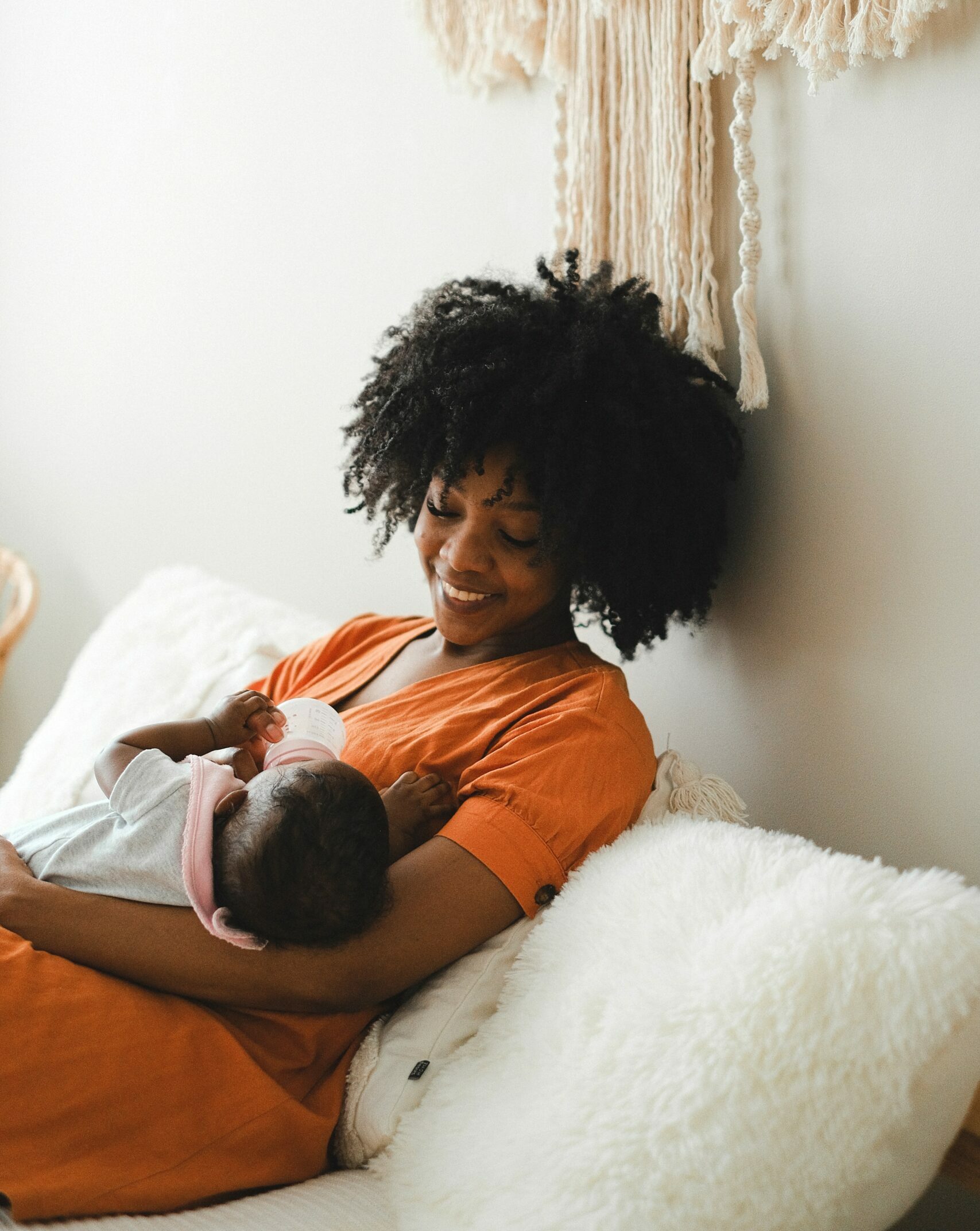 mom with her baby
